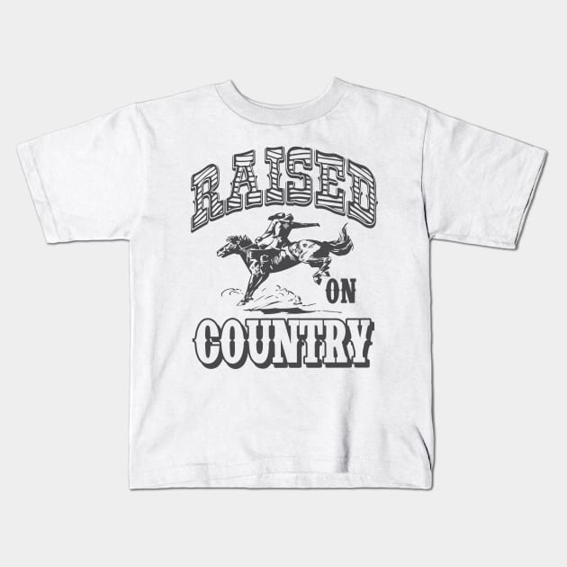 Raised on Country Country Concert T-shirt Kids T-Shirt by stayfrostybro